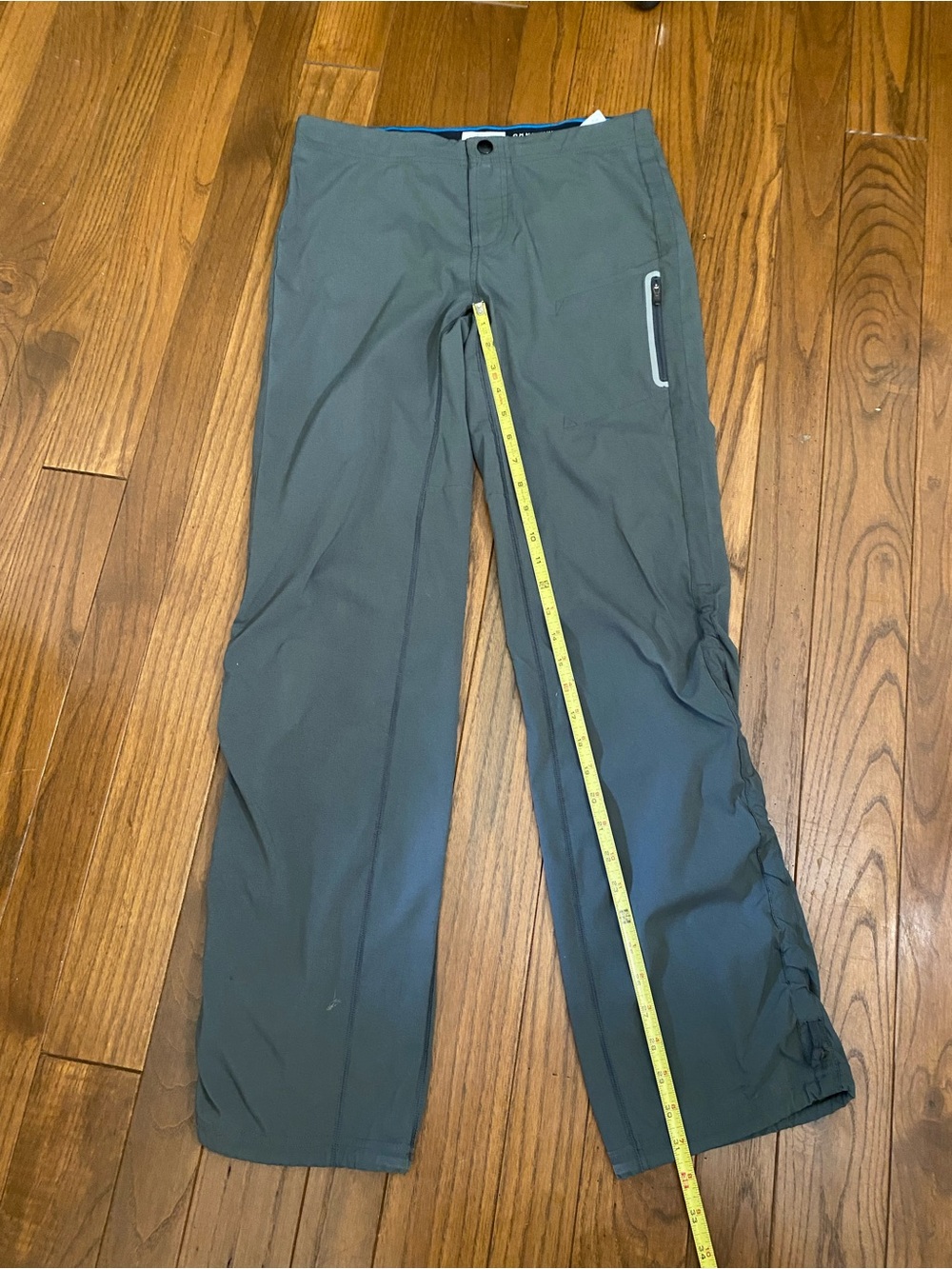Columbia Men's Gray Track Pants with Side Zip Pocket